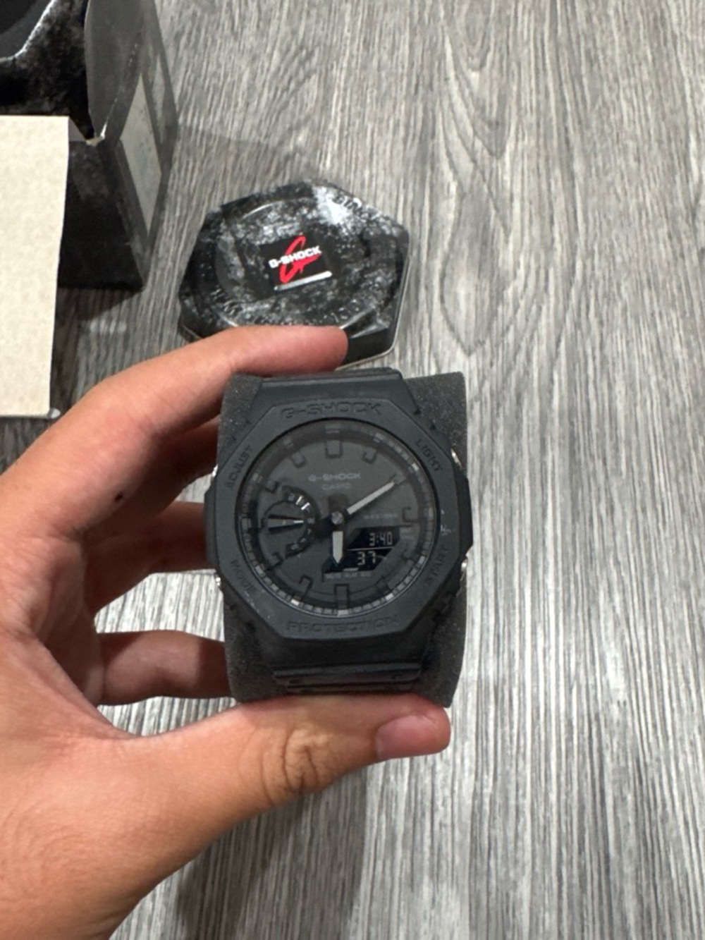 G-Shock Black Resin Analog-Digital Watch